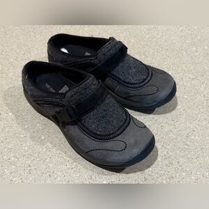 MERRELL Suede LEATHER Wool MULES Encore SIDESTEP Shoes